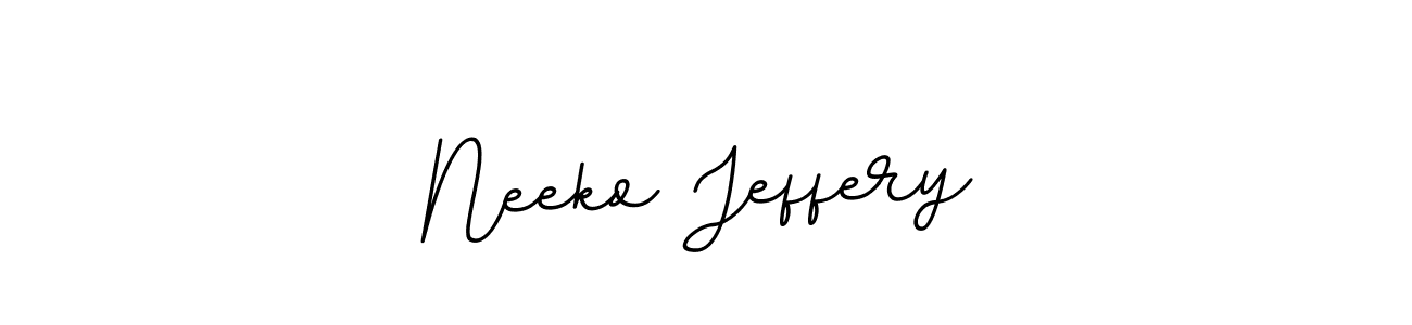 if you are searching for the best signature style for your name Neeko Jeffery. so please give up your signature search. here we have designed multiple signature styles  using BallpointsItalic-DORy9. Neeko Jeffery signature style 11 images and pictures png