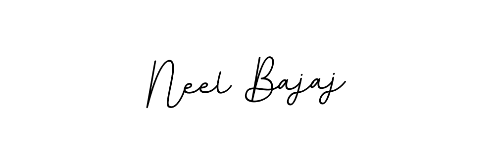The best way (BallpointsItalic-DORy9) to make a short signature is to pick only two or three words in your name. The name Neel Bajaj include a total of six letters. For converting this name. Neel Bajaj signature style 11 images and pictures png