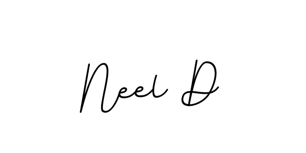 Use a signature maker to create a handwritten signature online. With this signature software, you can design (BallpointsItalic-DORy9) your own signature for name Neel D. Neel D signature style 11 images and pictures png