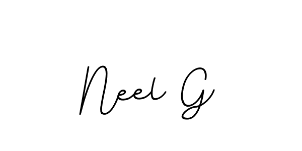 It looks lik you need a new signature style for name Neel G. Design unique handwritten (BallpointsItalic-DORy9) signature with our free signature maker in just a few clicks. Neel G signature style 11 images and pictures png