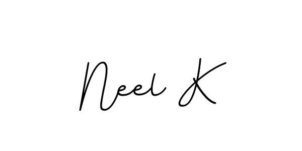if you are searching for the best signature style for your name Neel K. so please give up your signature search. here we have designed multiple signature styles  using BallpointsItalic-DORy9. Neel K signature style 11 images and pictures png