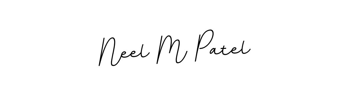 Neel M Patel stylish signature style. Best Handwritten Sign (BallpointsItalic-DORy9) for my name. Handwritten Signature Collection Ideas for my name Neel M Patel. Neel M Patel signature style 11 images and pictures png