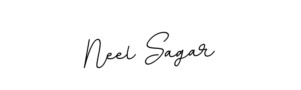 This is the best signature style for the Neel Sagar name. Also you like these signature font (BallpointsItalic-DORy9). Mix name signature. Neel Sagar signature style 11 images and pictures png