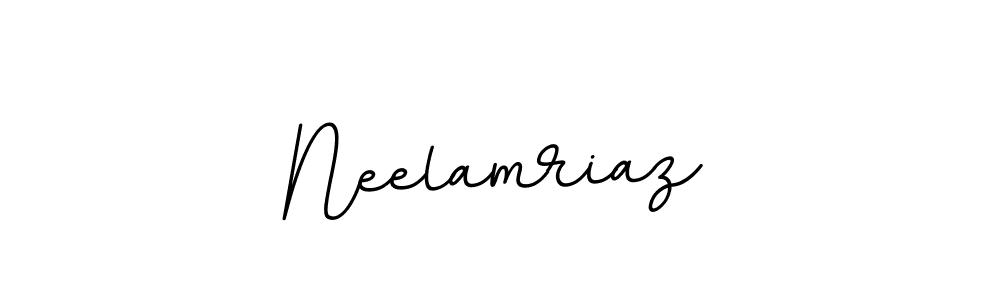 Create a beautiful signature design for name Neelamriaz. With this signature (BallpointsItalic-DORy9) fonts, you can make a handwritten signature for free. Neelamriaz signature style 11 images and pictures png