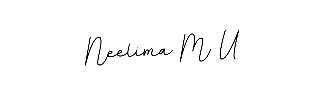 Create a beautiful signature design for name Neelima M U. With this signature (BallpointsItalic-DORy9) fonts, you can make a handwritten signature for free. Neelima M U signature style 11 images and pictures png