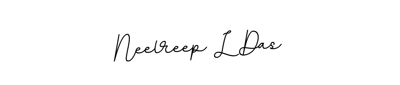 This is the best signature style for the Neelreep L Das name. Also you like these signature font (BallpointsItalic-DORy9). Mix name signature. Neelreep L Das signature style 11 images and pictures png