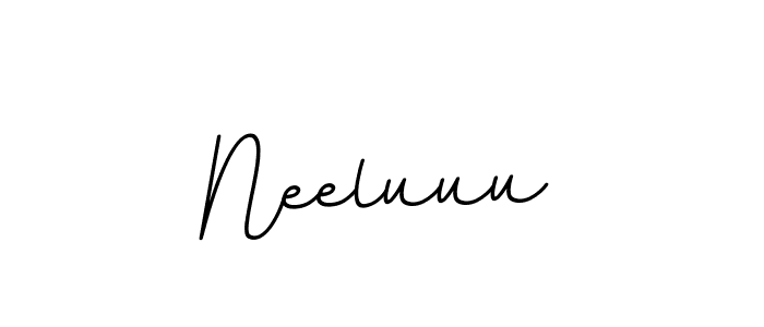 The best way (BallpointsItalic-DORy9) to make a short signature is to pick only two or three words in your name. The name Neeluuu include a total of six letters. For converting this name. Neeluuu signature style 11 images and pictures png