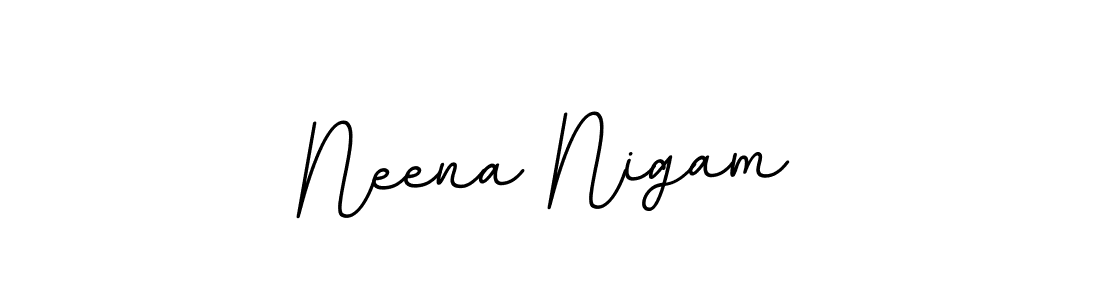 Design your own signature with our free online signature maker. With this signature software, you can create a handwritten (BallpointsItalic-DORy9) signature for name Neena Nigam. Neena Nigam signature style 11 images and pictures png
