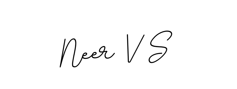 Make a beautiful signature design for name Neer V S. With this signature (BallpointsItalic-DORy9) style, you can create a handwritten signature for free. Neer V S signature style 11 images and pictures png