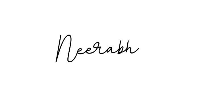 Design your own signature with our free online signature maker. With this signature software, you can create a handwritten (BallpointsItalic-DORy9) signature for name Neerabh. Neerabh signature style 11 images and pictures png