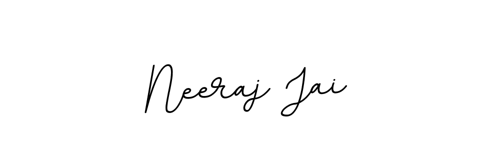 Make a beautiful signature design for name Neeraj Jai. With this signature (BallpointsItalic-DORy9) style, you can create a handwritten signature for free. Neeraj Jai signature style 11 images and pictures png