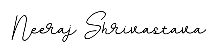 Download transparent PNG signature for name Neeraj Shrivastava styled with BallpointsItalic-DORy9 font. Ready to paste directly into PDF and Word agreements. Neeraj Shrivastava signature style 11 images and pictures png