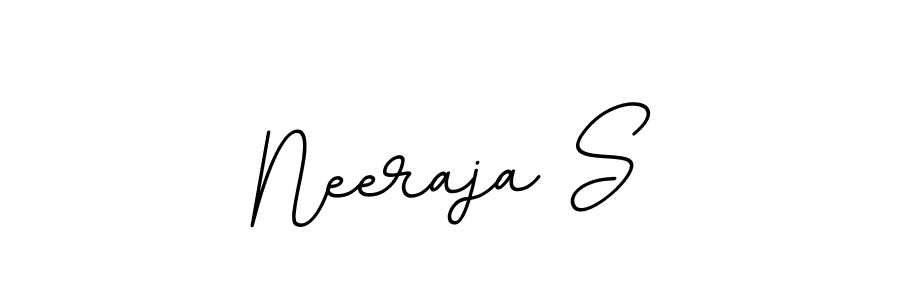 This is the best signature style for the Neeraja S name. Also you like these signature font (BallpointsItalic-DORy9). Mix name signature. Neeraja S signature style 11 images and pictures png