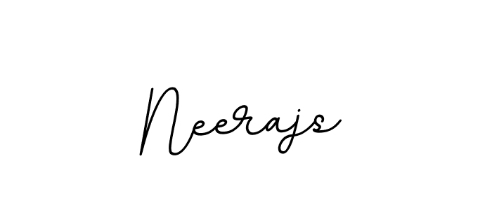 Use a signature maker to create a handwritten signature online. With this signature software, you can design (BallpointsItalic-DORy9) your own signature for name Neerajs. Neerajs signature style 11 images and pictures png