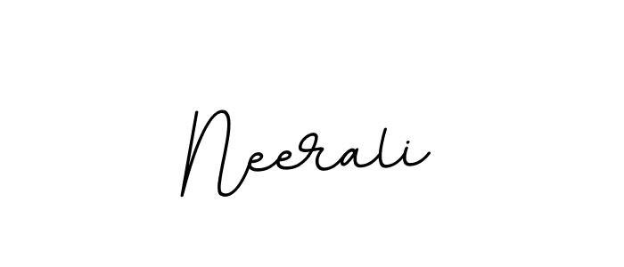 Use a signature maker to create a handwritten signature online. With this signature software, you can design (BallpointsItalic-DORy9) your own signature for name Neerali. Neerali signature style 11 images and pictures png