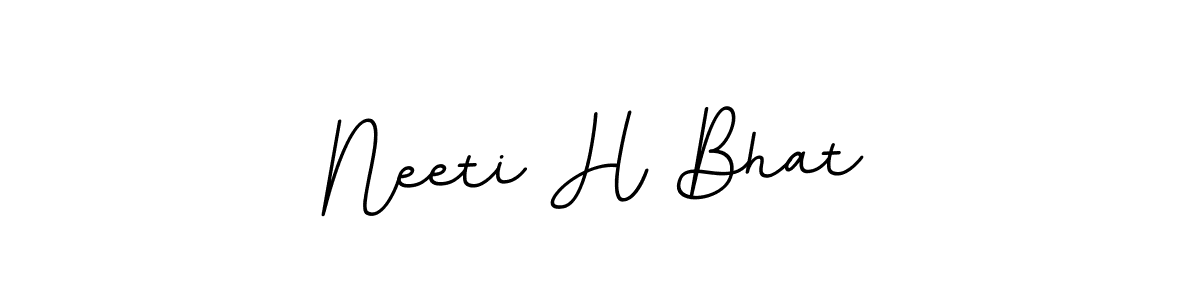 Neeti H Bhat stylish signature style. Best Handwritten Sign (BallpointsItalic-DORy9) for my name. Handwritten Signature Collection Ideas for my name Neeti H Bhat. Neeti H Bhat signature style 11 images and pictures png