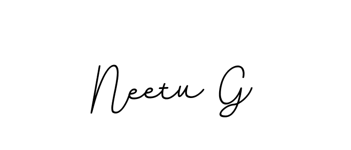 Neetu G stylish signature style. Best Handwritten Sign (BallpointsItalic-DORy9) for my name. Handwritten Signature Collection Ideas for my name Neetu G. Neetu G signature style 11 images and pictures png