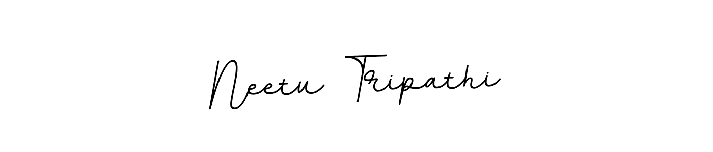 Neetu Tripathi stylish signature style. Best Handwritten Sign (BallpointsItalic-DORy9) for my name. Handwritten Signature Collection Ideas for my name Neetu Tripathi. Neetu Tripathi signature style 11 images and pictures png