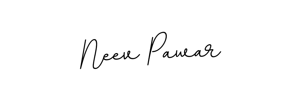 Neev Pawar stylish signature style. Best Handwritten Sign (BallpointsItalic-DORy9) for my name. Handwritten Signature Collection Ideas for my name Neev Pawar. Neev Pawar signature style 11 images and pictures png