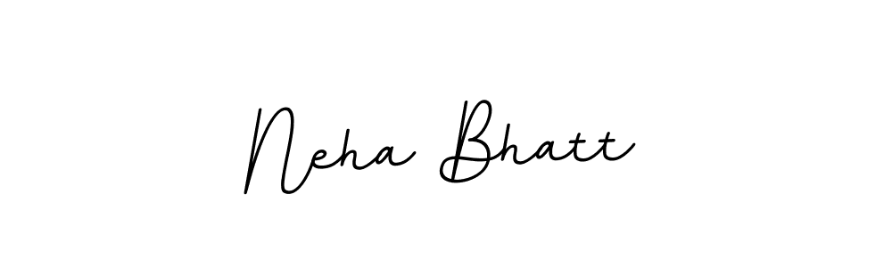 How to make Neha Bhatt name signature. Use BallpointsItalic-DORy9 style for creating short signs online. This is the latest handwritten sign. Neha Bhatt signature style 11 images and pictures png