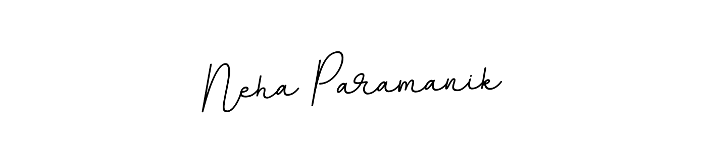Design your own signature with our free online signature maker. With this signature software, you can create a handwritten (BallpointsItalic-DORy9) signature for name Neha Paramanik. Neha Paramanik signature style 11 images and pictures png