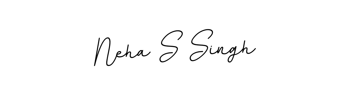 How to make Neha S Singh name signature. Use BallpointsItalic-DORy9 style for creating short signs online. This is the latest handwritten sign. Neha S Singh signature style 11 images and pictures png