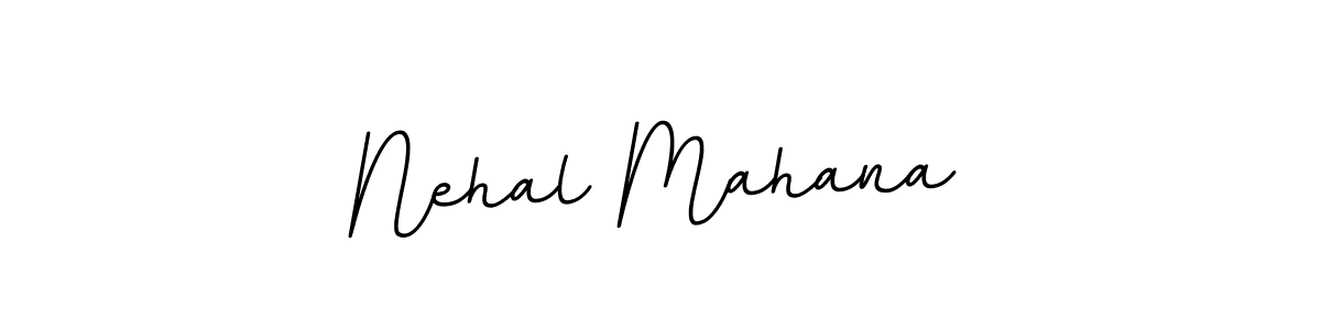 Use a signature maker to create a handwritten signature online. With this signature software, you can design (BallpointsItalic-DORy9) your own signature for name Nehal Mahana. Nehal Mahana signature style 11 images and pictures png