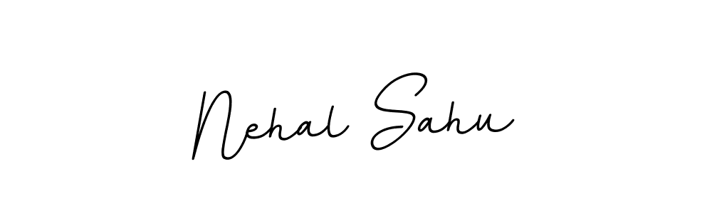 The best way (BallpointsItalic-DORy9) to make a short signature is to pick only two or three words in your name. The name Nehal Sahu include a total of six letters. For converting this name. Nehal Sahu signature style 11 images and pictures png