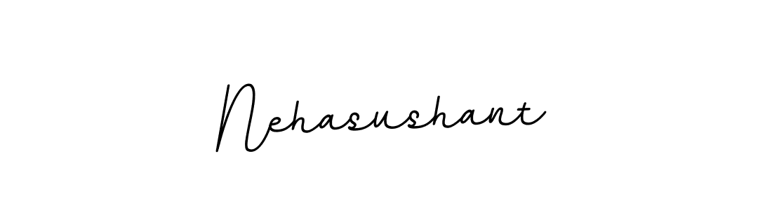 if you are searching for the best signature style for your name Nehasushant. so please give up your signature search. here we have designed multiple signature styles  using BallpointsItalic-DORy9. Nehasushant signature style 11 images and pictures png