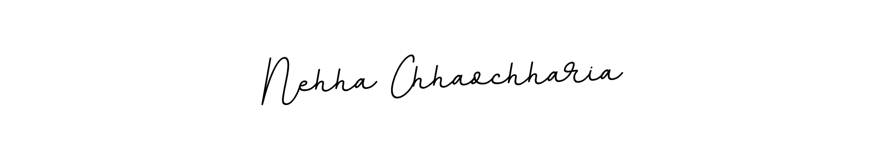 The best way (BallpointsItalic-DORy9) to make a short signature is to pick only two or three words in your name. The name Nehha Chhaochharia include a total of six letters. For converting this name. Nehha Chhaochharia signature style 11 images and pictures png