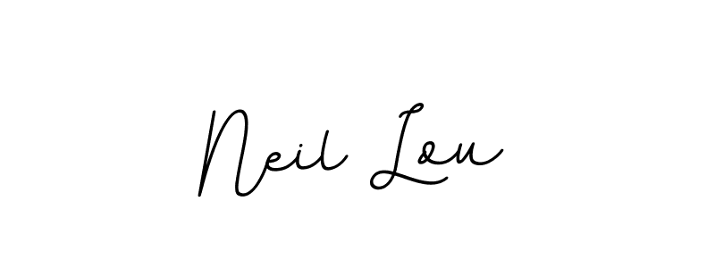 Use a signature maker to create a handwritten signature online. With this signature software, you can design (BallpointsItalic-DORy9) your own signature for name Neil Lou. Neil Lou signature style 11 images and pictures png