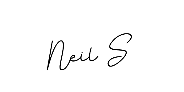 Create a beautiful signature design for name Neil S. With this signature (BallpointsItalic-DORy9) fonts, you can make a handwritten signature for free. Neil S signature style 11 images and pictures png