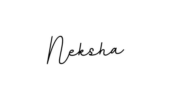 Create a beautiful signature design for name Neksha. With this signature (BallpointsItalic-DORy9) fonts, you can make a handwritten signature for free. Neksha signature style 11 images and pictures png