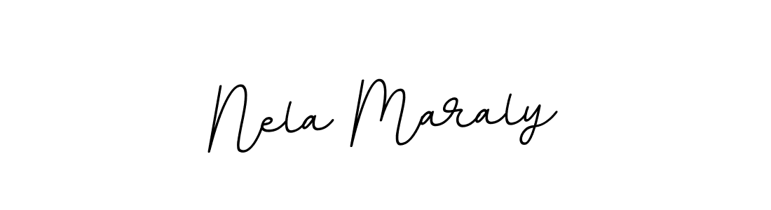 Use a signature maker to create a handwritten signature online. With this signature software, you can design (BallpointsItalic-DORy9) your own signature for name Nela Maraly. Nela Maraly signature style 11 images and pictures png