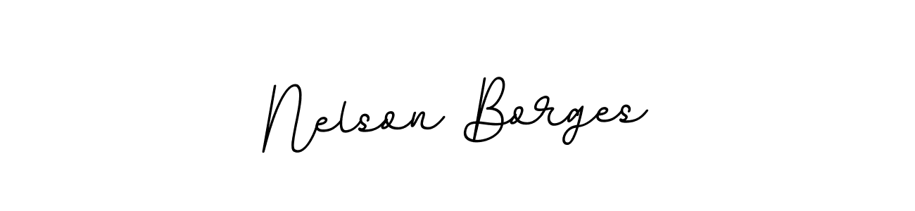 Make a beautiful signature design for name Nelson Borges. With this signature (BallpointsItalic-DORy9) style, you can create a handwritten signature for free. Nelson Borges signature style 11 images and pictures png
