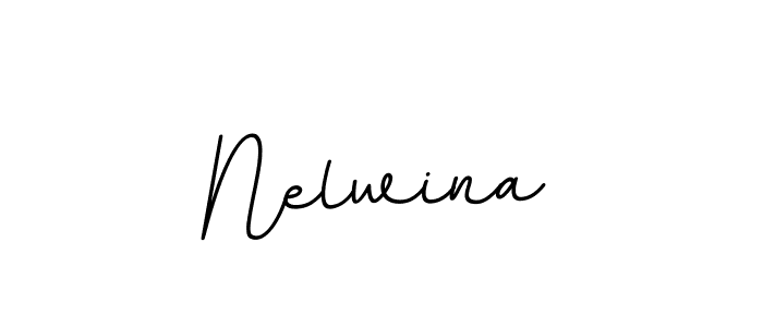 Make a beautiful signature design for name Nelwina. With this signature (BallpointsItalic-DORy9) style, you can create a handwritten signature for free. Nelwina signature style 11 images and pictures png