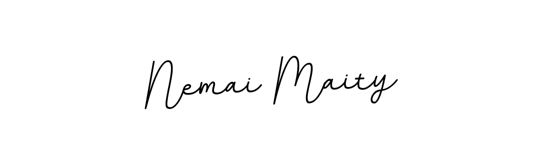 Nemai Maity stylish signature style. Best Handwritten Sign (BallpointsItalic-DORy9) for my name. Handwritten Signature Collection Ideas for my name Nemai Maity. Nemai Maity signature style 11 images and pictures png