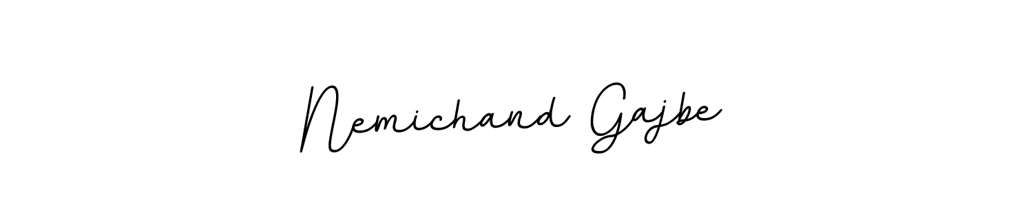 Nemichand Gajbe stylish signature style. Best Handwritten Sign (BallpointsItalic-DORy9) for my name. Handwritten Signature Collection Ideas for my name Nemichand Gajbe. Nemichand Gajbe signature style 11 images and pictures png