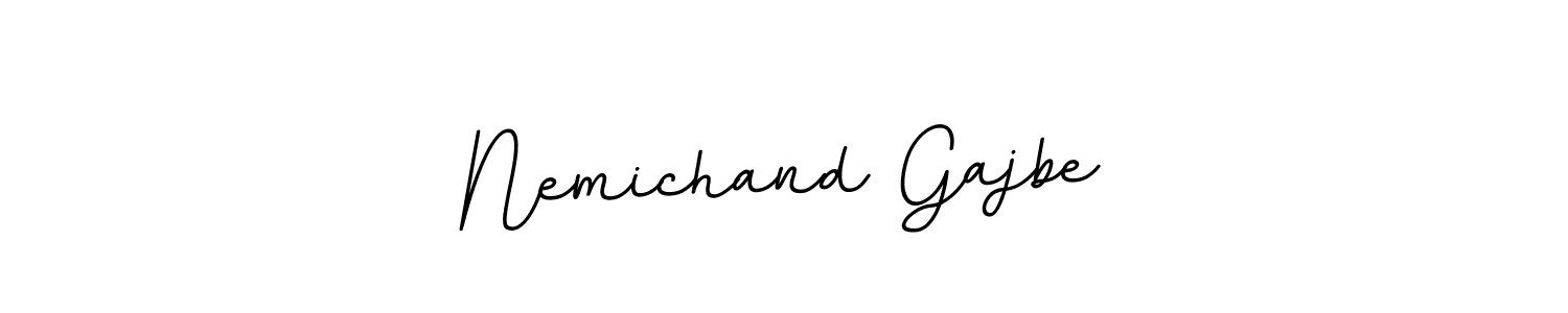 Nemichand Gajbe stylish signature style. Best Handwritten Sign (BallpointsItalic-DORy9) for my name. Handwritten Signature Collection Ideas for my name Nemichand Gajbe. Nemichand Gajbe signature style 11 images and pictures png