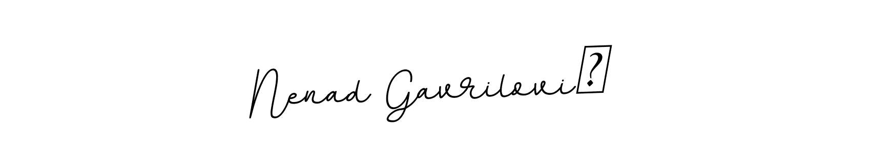 Design your own signature with our free online signature maker. With this signature software, you can create a handwritten (BallpointsItalic-DORy9) signature for name Nenad Gavrilović. Nenad Gavrilović signature style 11 images and pictures png