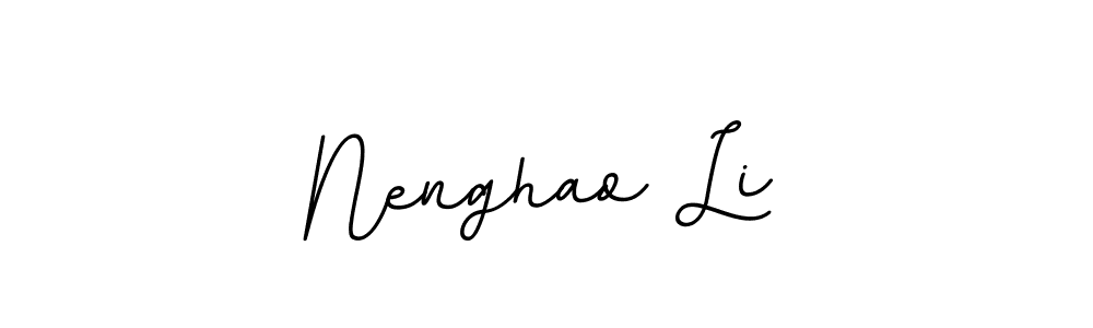 You should practise on your own different ways (BallpointsItalic-DORy9) to write your name (Nenghao Li) in signature. don't let someone else do it for you. Nenghao Li signature style 11 images and pictures png