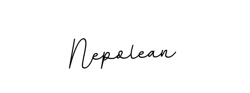 Use a signature maker to create a handwritten signature online. With this signature software, you can design (BallpointsItalic-DORy9) your own signature for name Nepolean. Nepolean signature style 11 images and pictures png