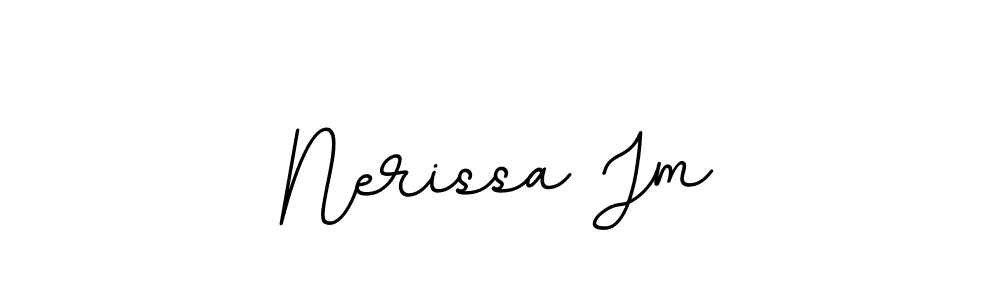 How to make Nerissa Jm signature? BallpointsItalic-DORy9 is a professional autograph style. Create handwritten signature for Nerissa Jm name. Nerissa Jm signature style 11 images and pictures png