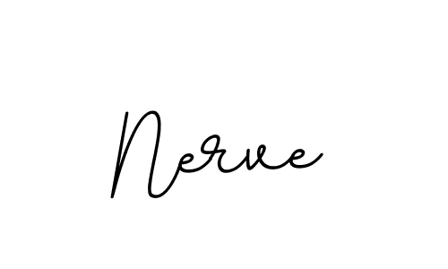 Create a beautiful signature design for name Nerve. With this signature (BallpointsItalic-DORy9) fonts, you can make a handwritten signature for free. Nerve signature style 11 images and pictures png