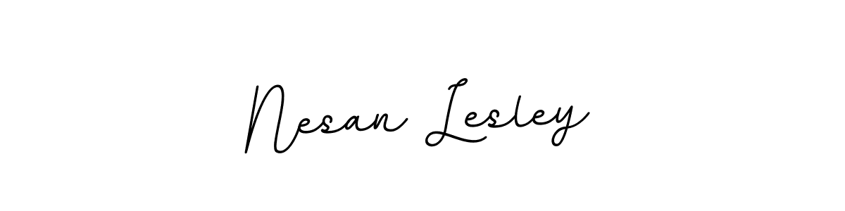 You should practise on your own different ways (BallpointsItalic-DORy9) to write your name (Nesan Lesley) in signature. don't let someone else do it for you. Nesan Lesley signature style 11 images and pictures png