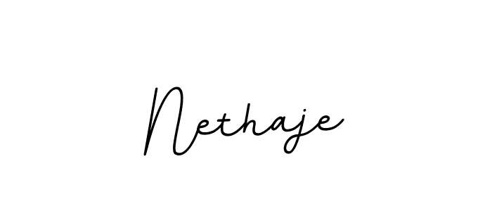 Design your own signature with our free online signature maker. With this signature software, you can create a handwritten (BallpointsItalic-DORy9) signature for name Nethaje. Nethaje signature style 11 images and pictures png