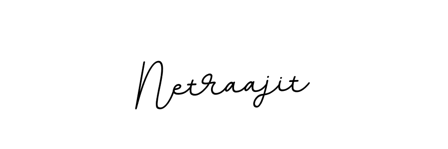 How to make Netraajit name signature. Use BallpointsItalic-DORy9 style for creating short signs online. This is the latest handwritten sign. Netraajit signature style 11 images and pictures png