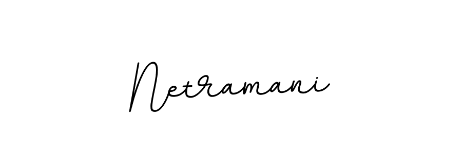 How to make Netramani name signature. Use BallpointsItalic-DORy9 style for creating short signs online. This is the latest handwritten sign. Netramani signature style 11 images and pictures png