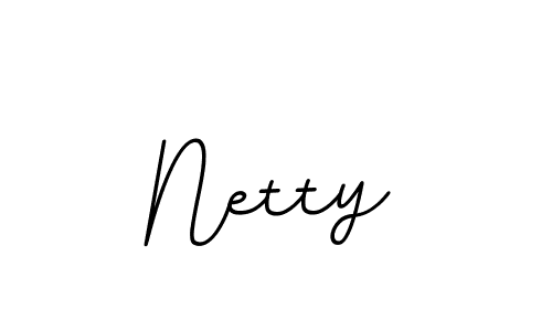 Design your own signature with our free online signature maker. With this signature software, you can create a handwritten (BallpointsItalic-DORy9) signature for name Netty. Netty signature style 11 images and pictures png