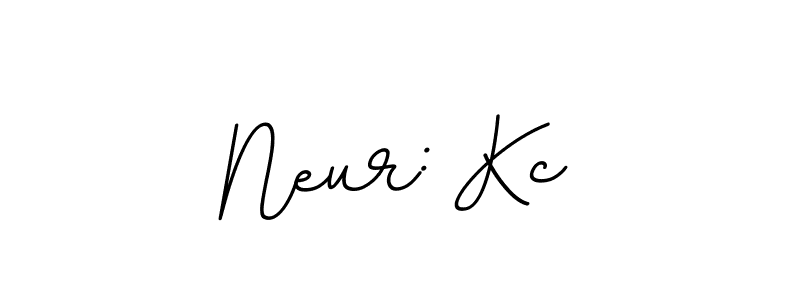 Use a signature maker to create a handwritten signature online. With this signature software, you can design (BallpointsItalic-DORy9) your own signature for name Neur: Kc. Neur: Kc signature style 11 images and pictures png